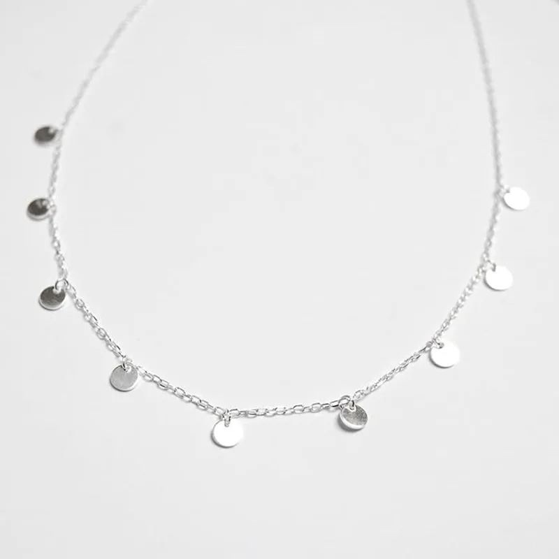 Collar de niña adolescente bañado en plata de cobre