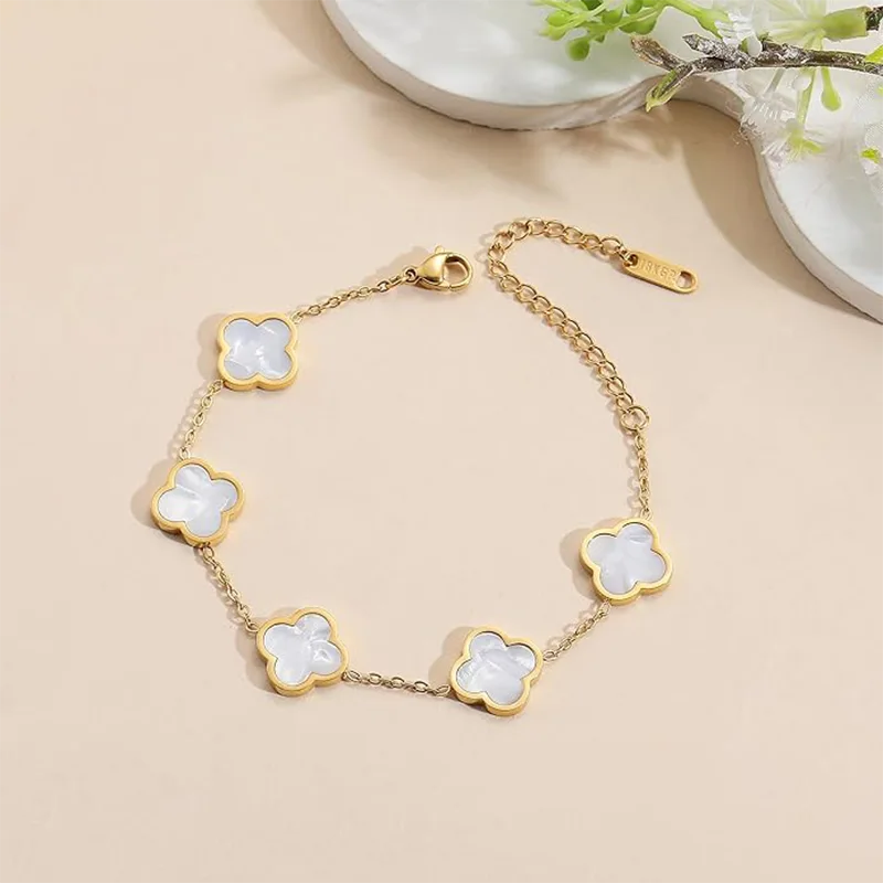 Pulsera de aleación de la suerte de moda para mujer